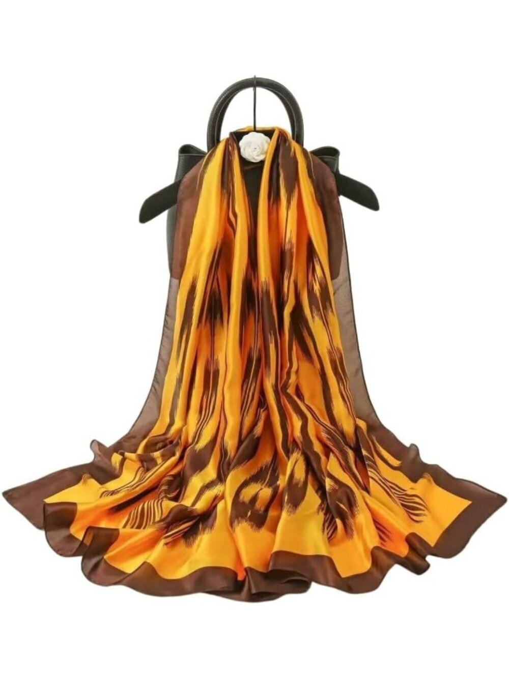 Luxurious 100% Mulberry Silk Scarf | Lightweight Long Fashion Shawl Wrap